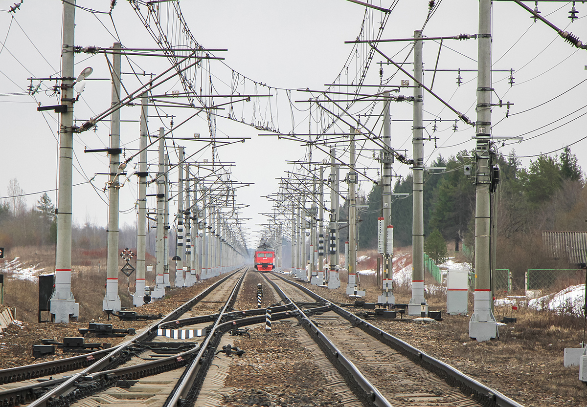 Вид со станции Елизаровка в сторону платформы Терелесовская