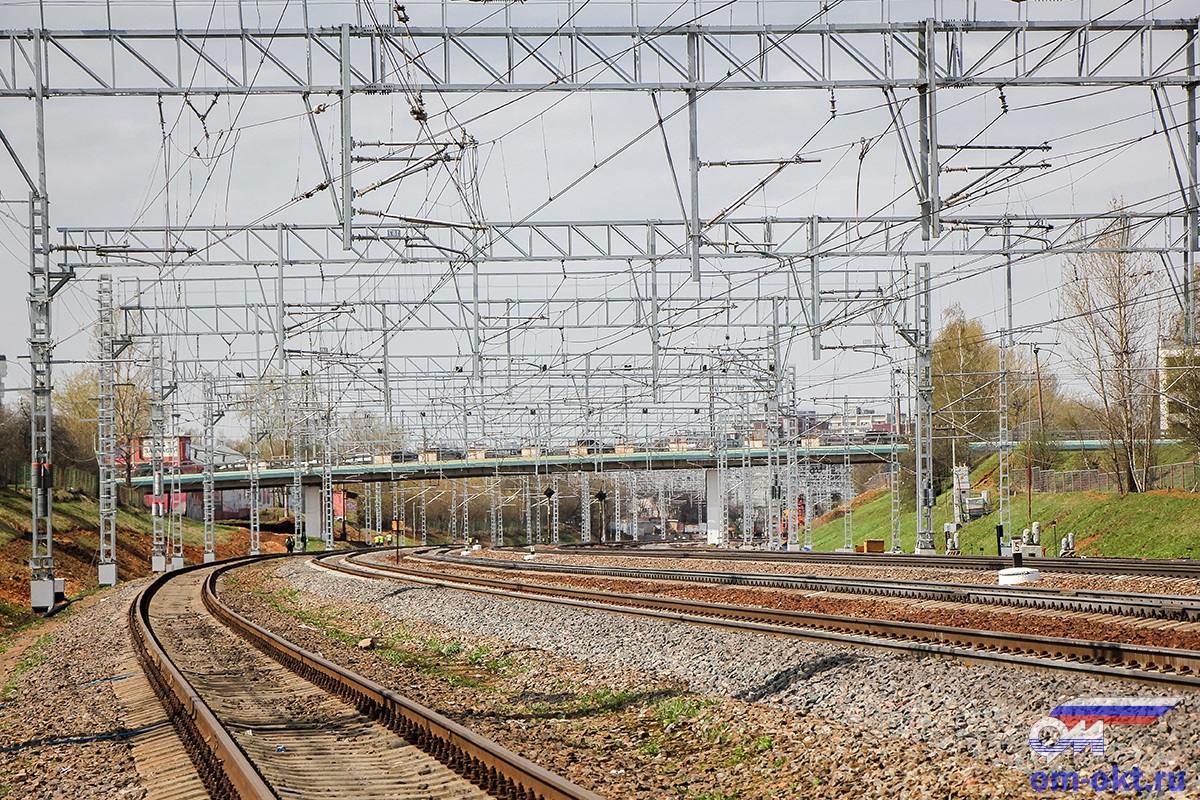 Вид на станцию Крюково со стороны станции Сходня