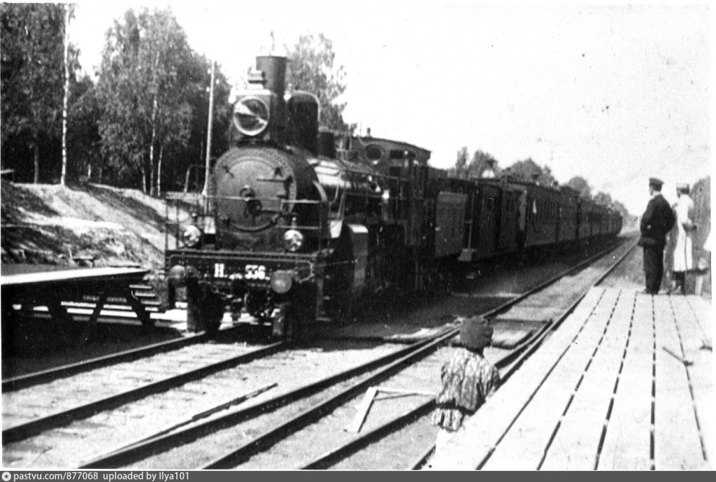 Дачный поезд на станции Сходня 1902 - Бернштейн